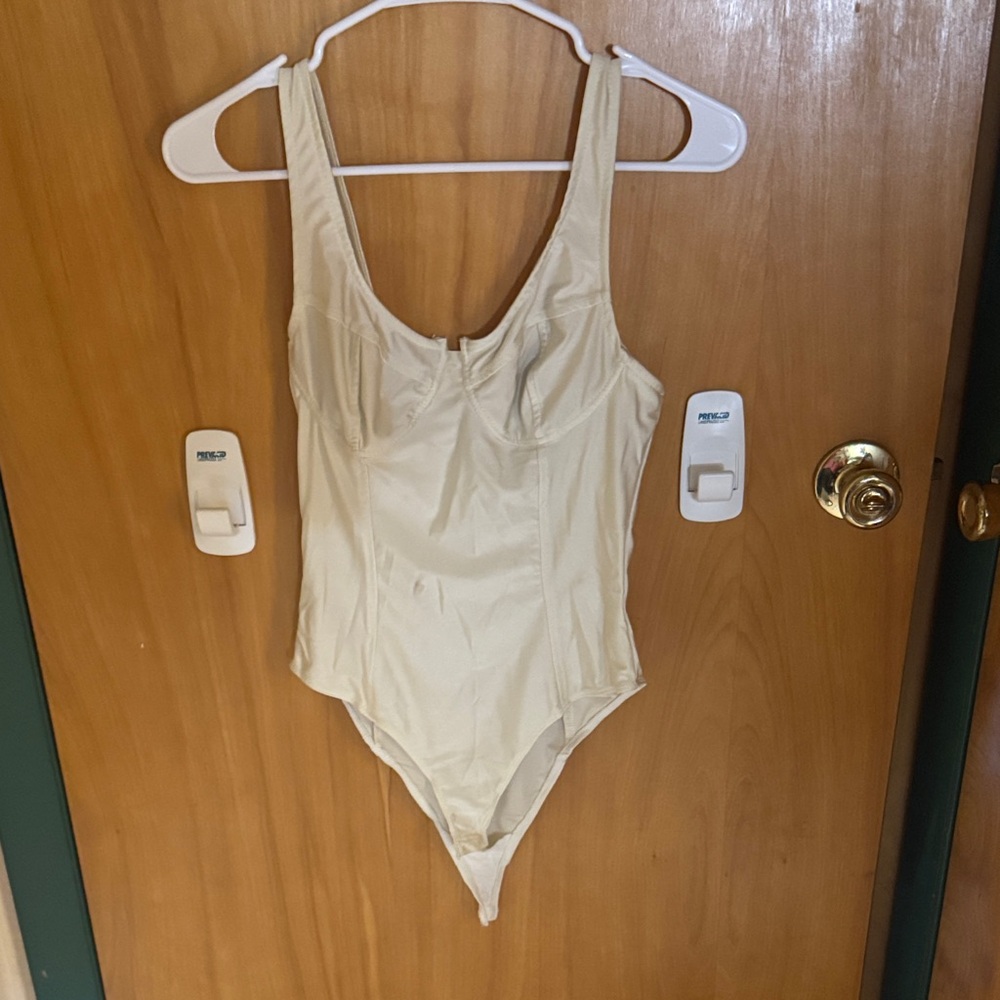 Fashion Nova Cream Kids Bodysuit